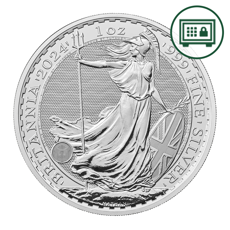 Image pour Pièce d’argent Britannia de 1 oz (2024) - Stockage sécurisé à partir de Métaux précieux TD